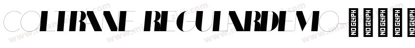 Coltrane RegularDemo字体转换